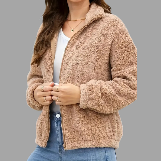 Cozy Fleece-Lined Zip-Up Jacket