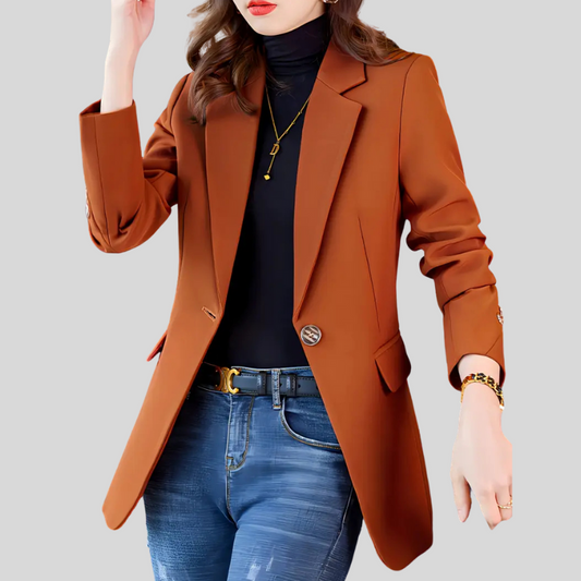 Elegant Notched Collar Blazer