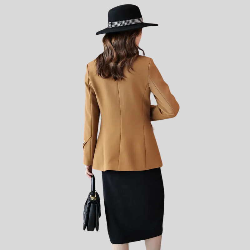 Elegant Notched Collar Blazer