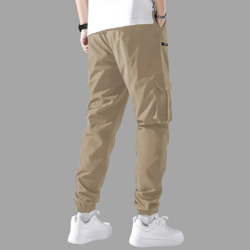 Multi-Pocket Drawstring Sweatpants