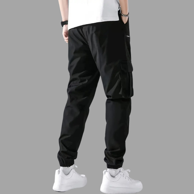 Multi-Pocket Drawstring Sweatpants